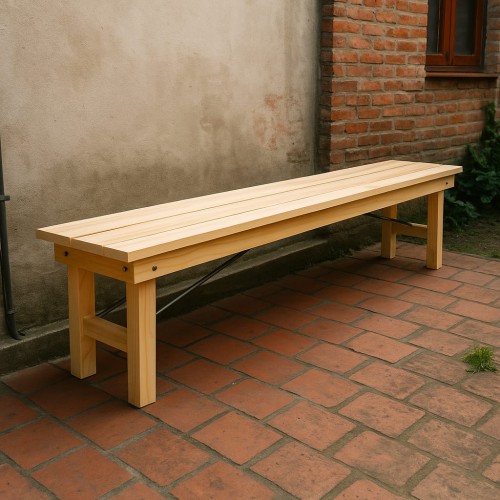 Banco pata rebatible - 2 metros 