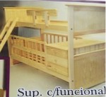 Cama superpuesta con cuna funcional 