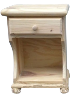 Mesa de luz 1 cajón con bochas